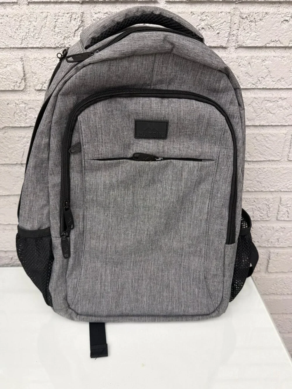 Matein Gray Anti-Theft Slim Travel Laptop Backpack
